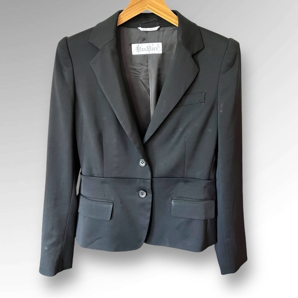 Max Mara Vintage Black Jacket.